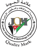 Jordan Quality Mark certified by Jordan Standards and Metrology Organization (JSMO)